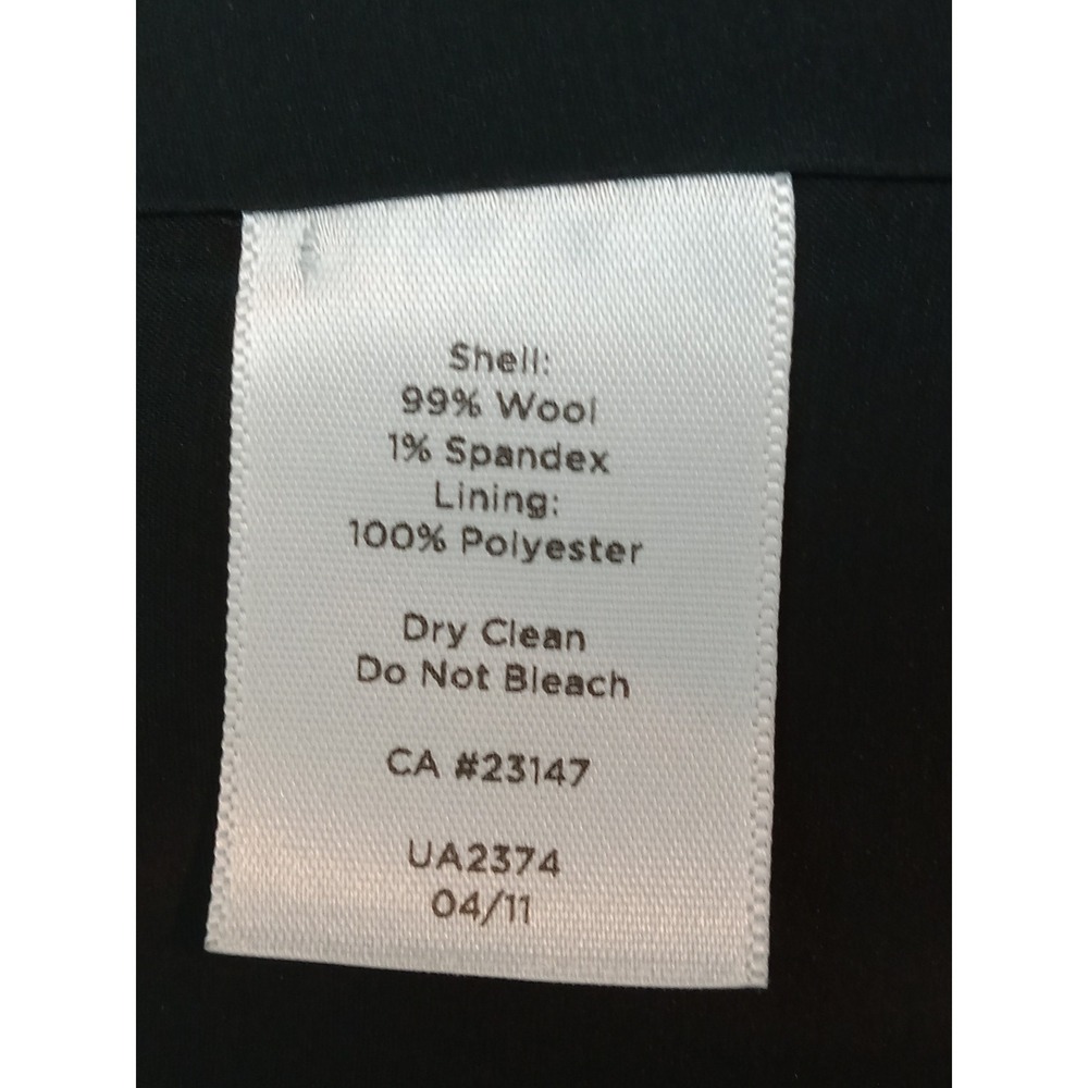 Talbots Blazer Jacket Womens 16P Double Breasted Black Wool Blend Professional - Picture 9 of 10